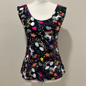 Sleeveless, stretchy, scoop neck top from coquetry clothing